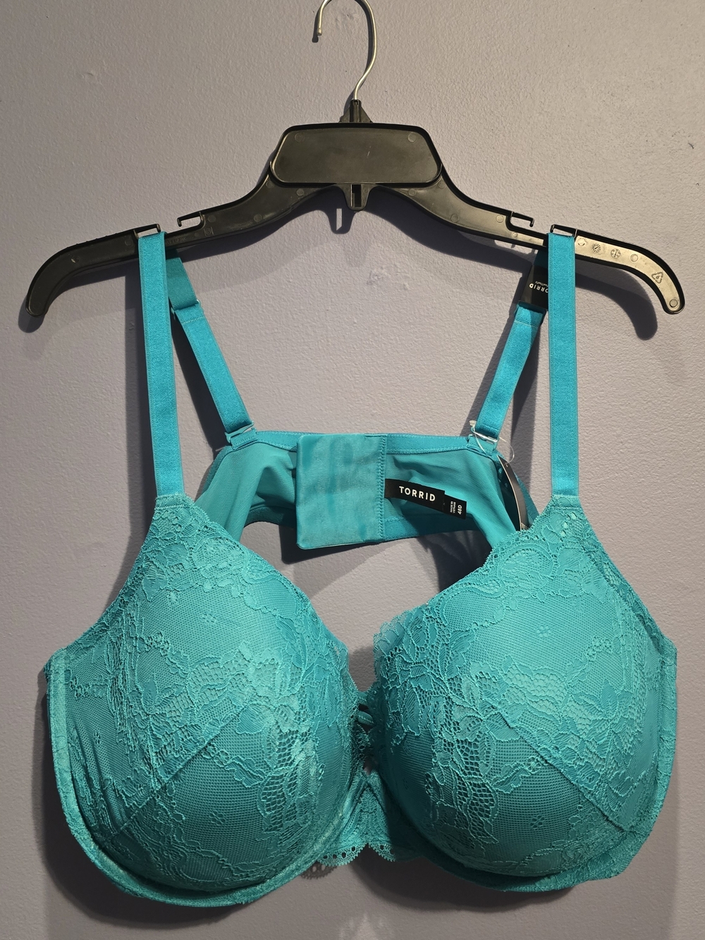 torrid Teal Lace Underwire Bra - Turquoise Teal